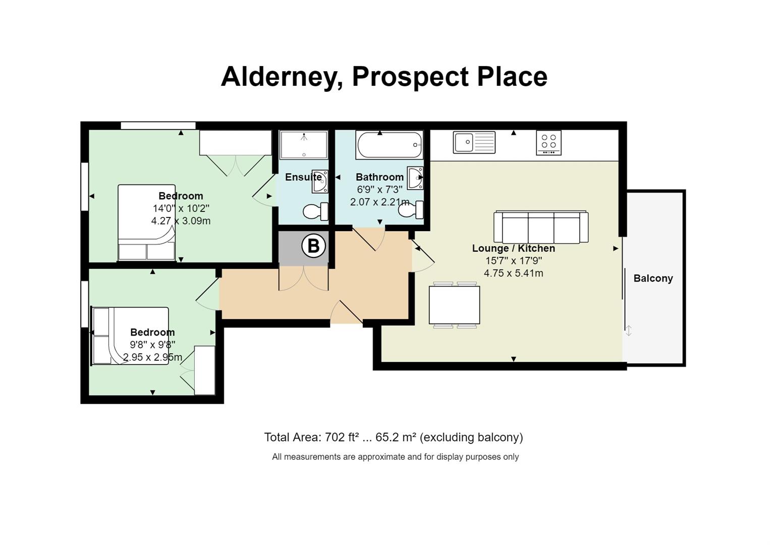 Floorplan for Alderney House, Ferry Court, Cardiff Bay